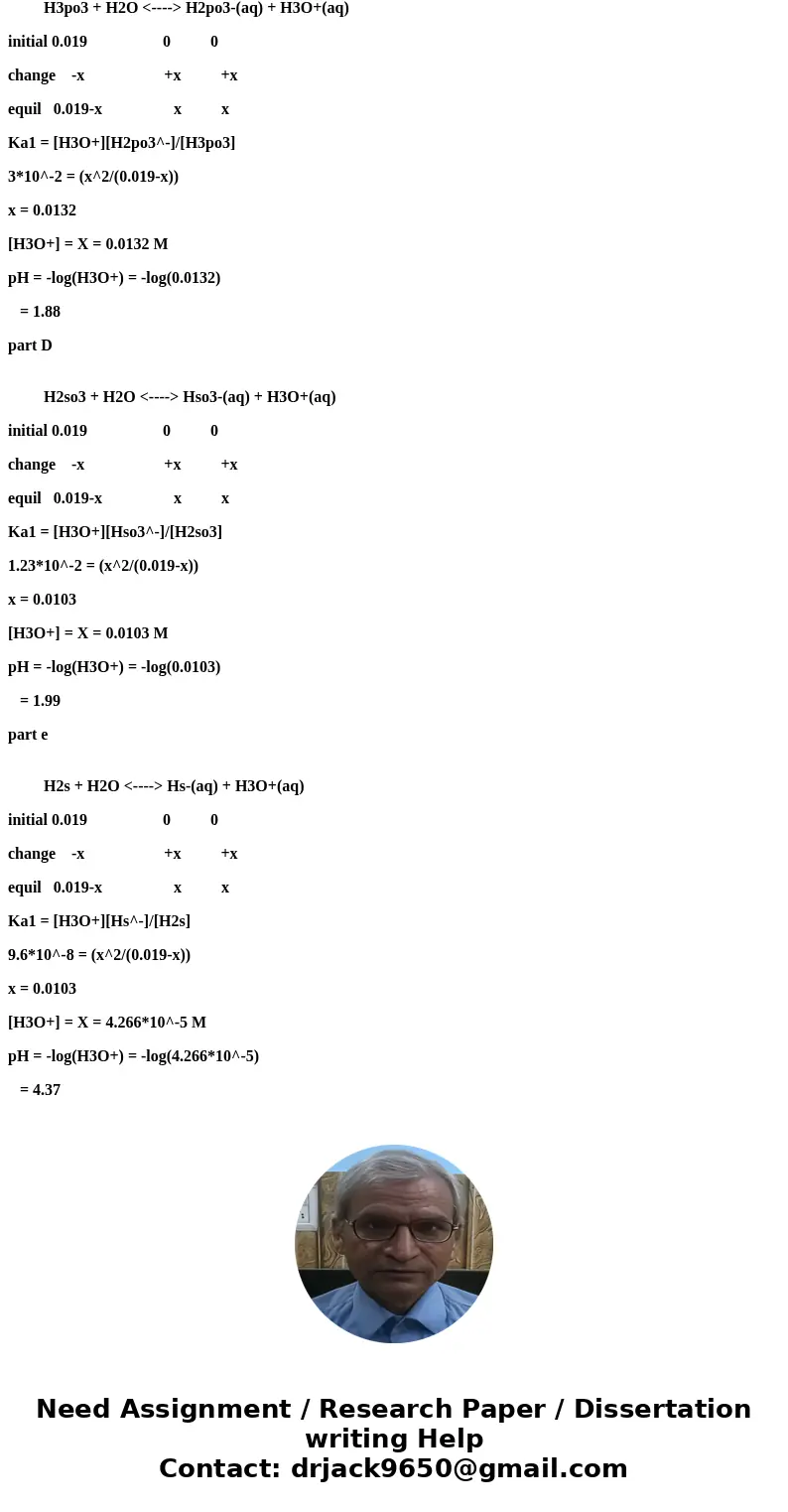  This question has multiple parts. Work all the parts to get the most points. Calculate the pH of a solution that is 0.0190 M in HPO4 (Kal =: 7.11x 10-3) pH = 2
