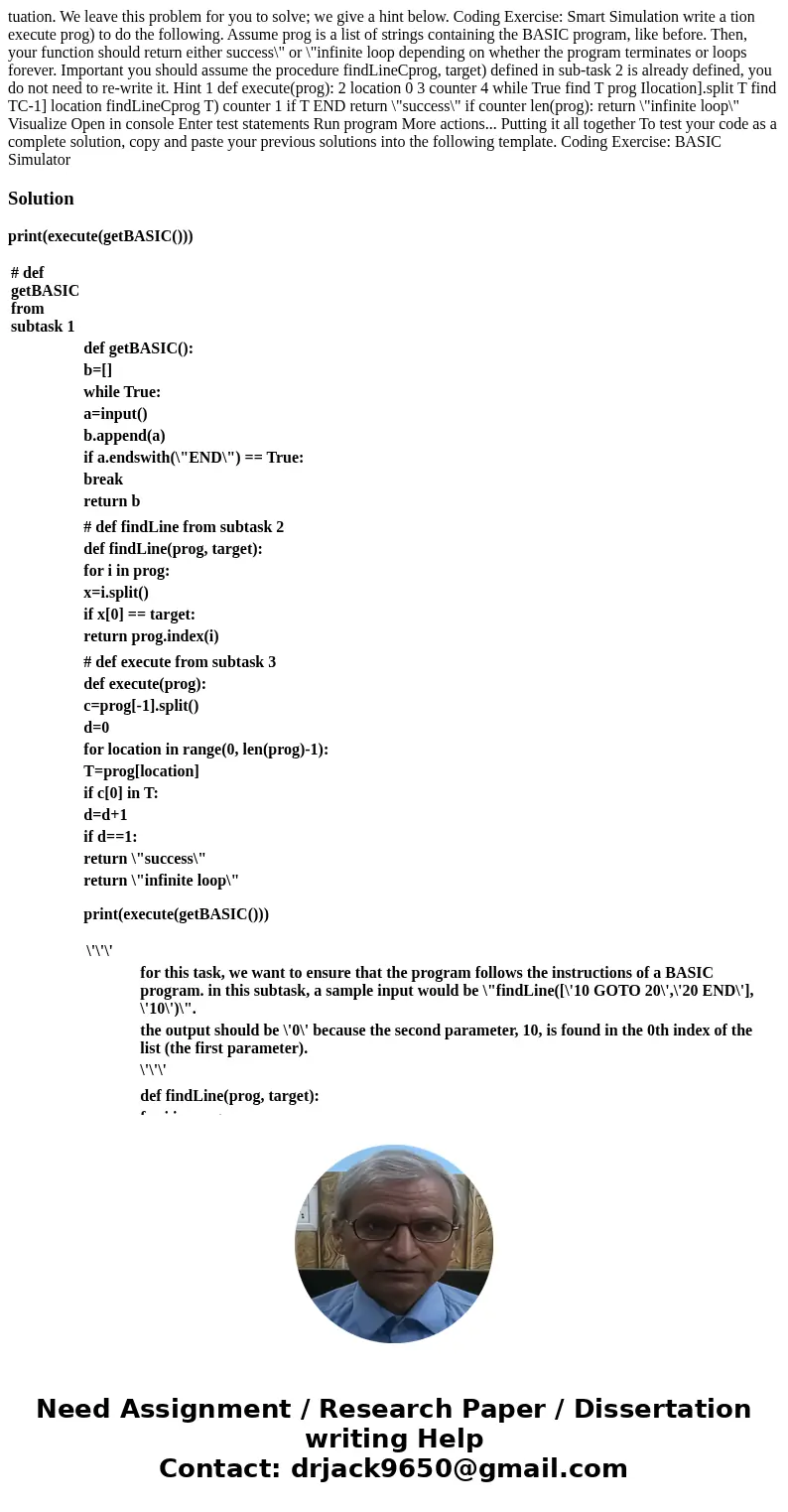 tuation. We leave this problem for you to solve; we give a hint below. Coding Exercise: Smart Simulation write a tion execute prog) to do the following. Assume  tuation. We leave this problem for you to solve; we give a hint below. Coding Exercise: Smart Simulation write a tion execute prog) to do the following. Assume