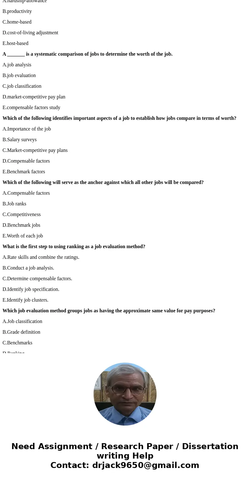 Which of the following is considered an indirect financial payment? A.Incentives B.Paid vacation C.Commissions D.Wages E.Bonuses Which of the following is consi Which of the following is considered an indirect financial payment? A.Incentives B.Paid vacation C.Commissions D.Wages E.Bonuses Which of the following is consi
