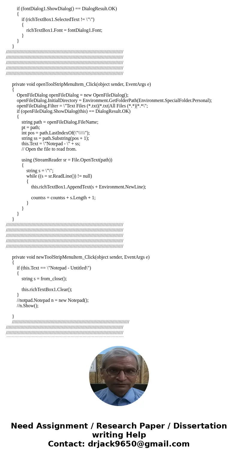 write a program to create a notepad in visual studio 2012Solution //////////////////////////////////////////////////////////////////////////////////////// ///// write a program to create a notepad in visual studio 2012Solution //////////////////////////////////////////////////////////////////////////////////////// /////