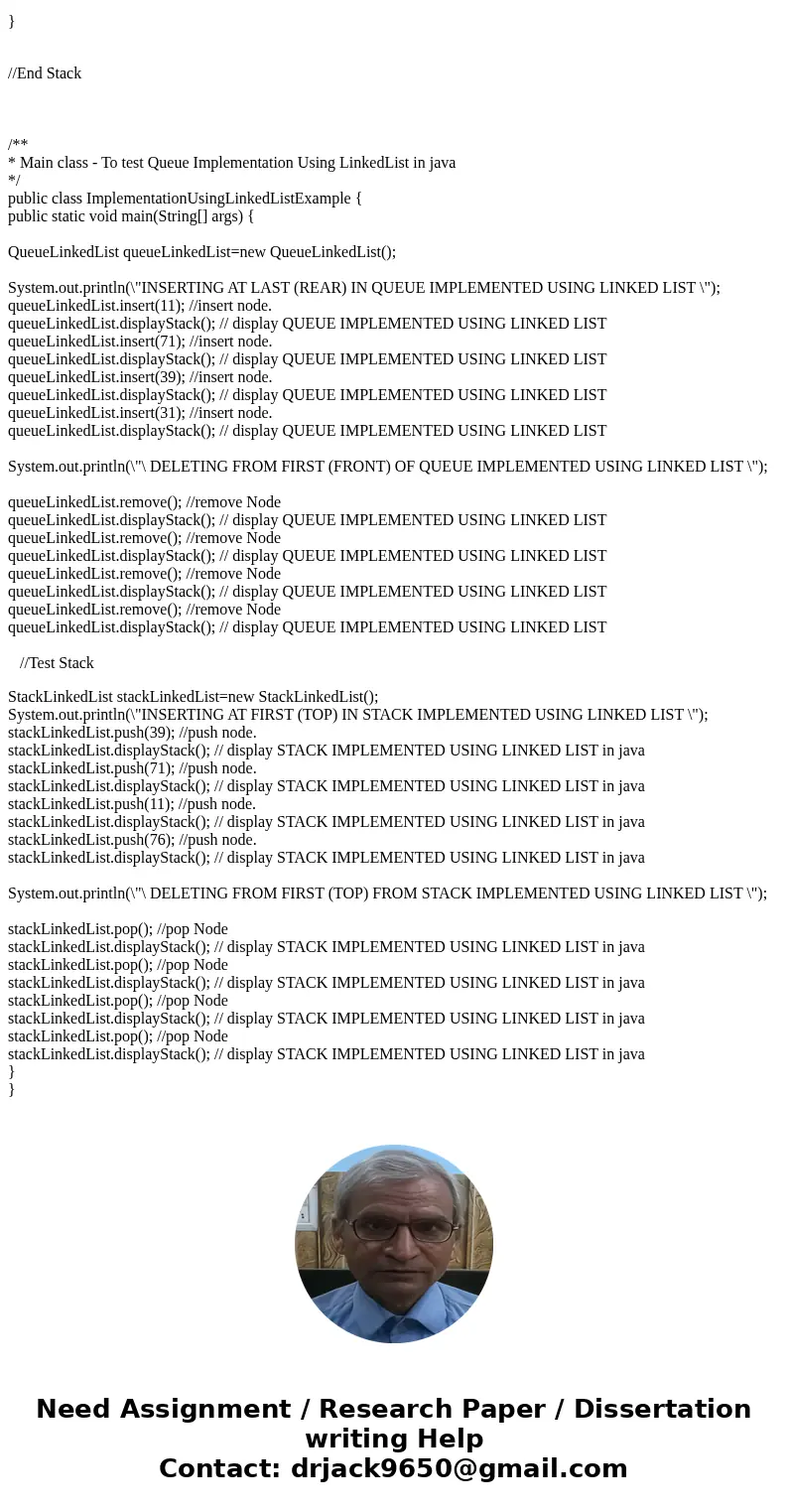Your objective for this assignment is to implement both the stack and queue data structures in java. You will start by downloading the template files from Black Your objective for this assignment is to implement both the stack and queue data structures in java. You will start by downloading the template files from Black