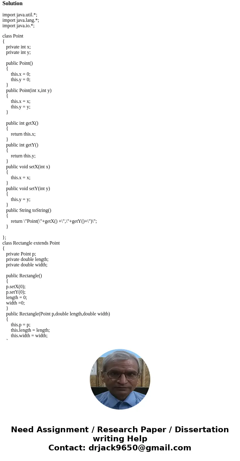 1- Create a class called Point that has two instance variables, defined as private, as follows: An x coordinate and a y coordinate of type integer. a) Write two 1- Create a class called Point that has two instance variables, defined as private, as follows: An x coordinate and a y coordinate of type integer. a) Write two