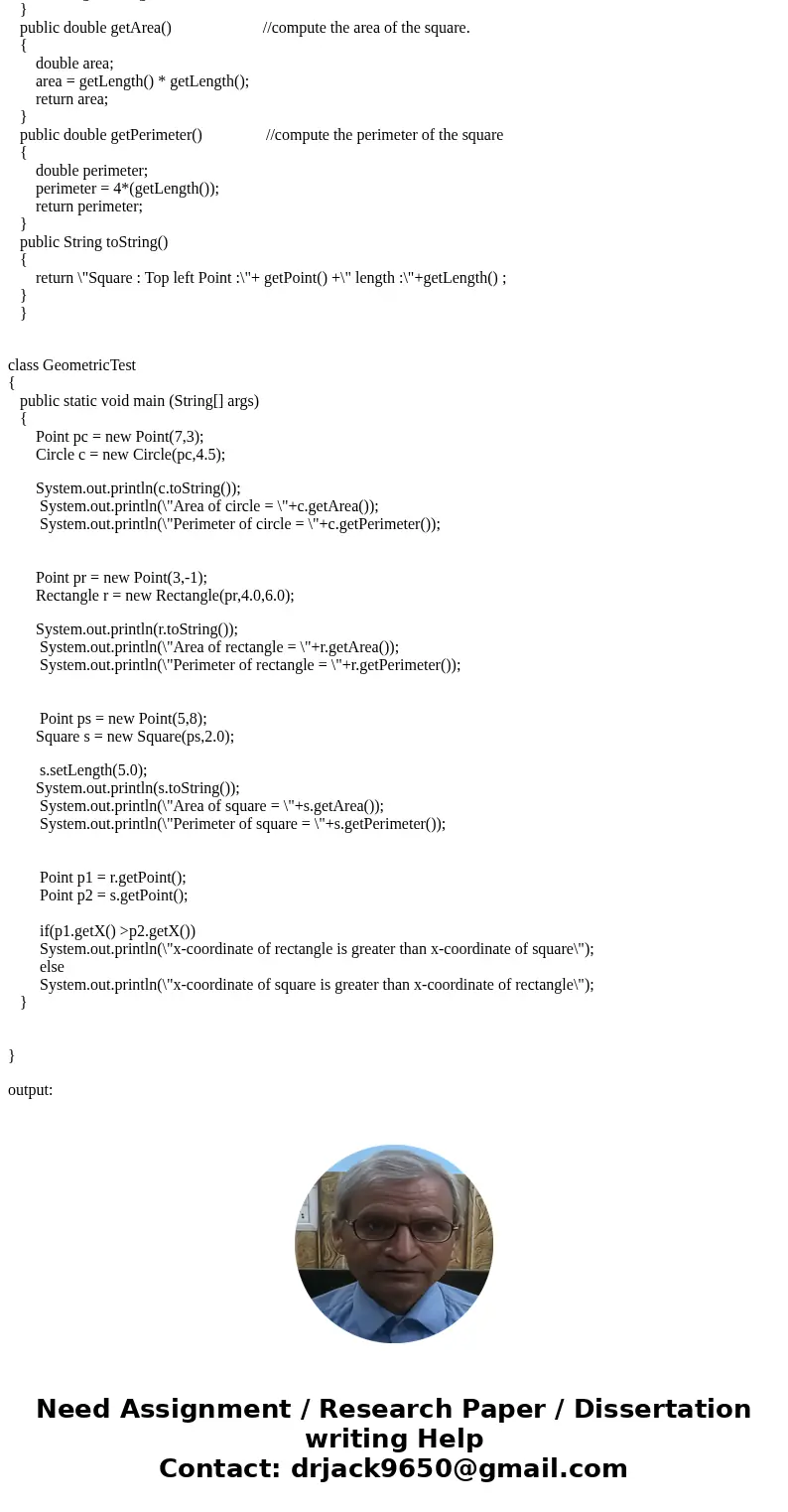 1- Create a class called Point that has two instance variables, defined as private, as follows: An x coordinate and a y coordinate of type integer. a) Write two 1- Create a class called Point that has two instance variables, defined as private, as follows: An x coordinate and a y coordinate of type integer. a) Write two