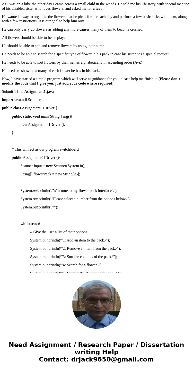 As I was on a hike the other day I came across a small child in the woods. He told me his life story, with special mention of his disabled sister who loves flow As I was on a hike the other day I came across a small child in the woods. He told me his life story, with special mention of his disabled sister who loves flow