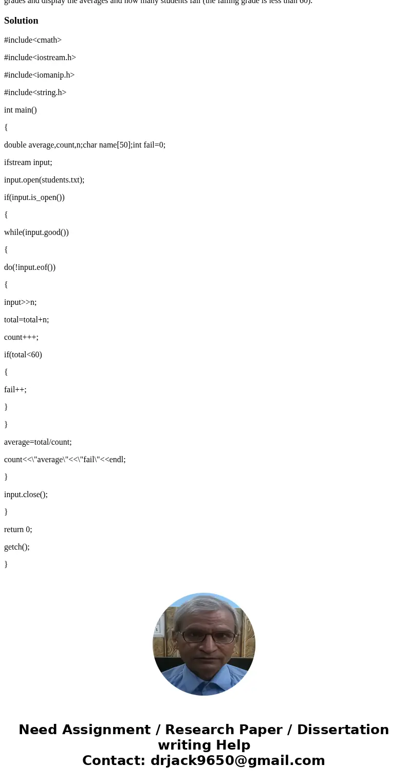 Assume you have a file called \  Assume you have a file called \