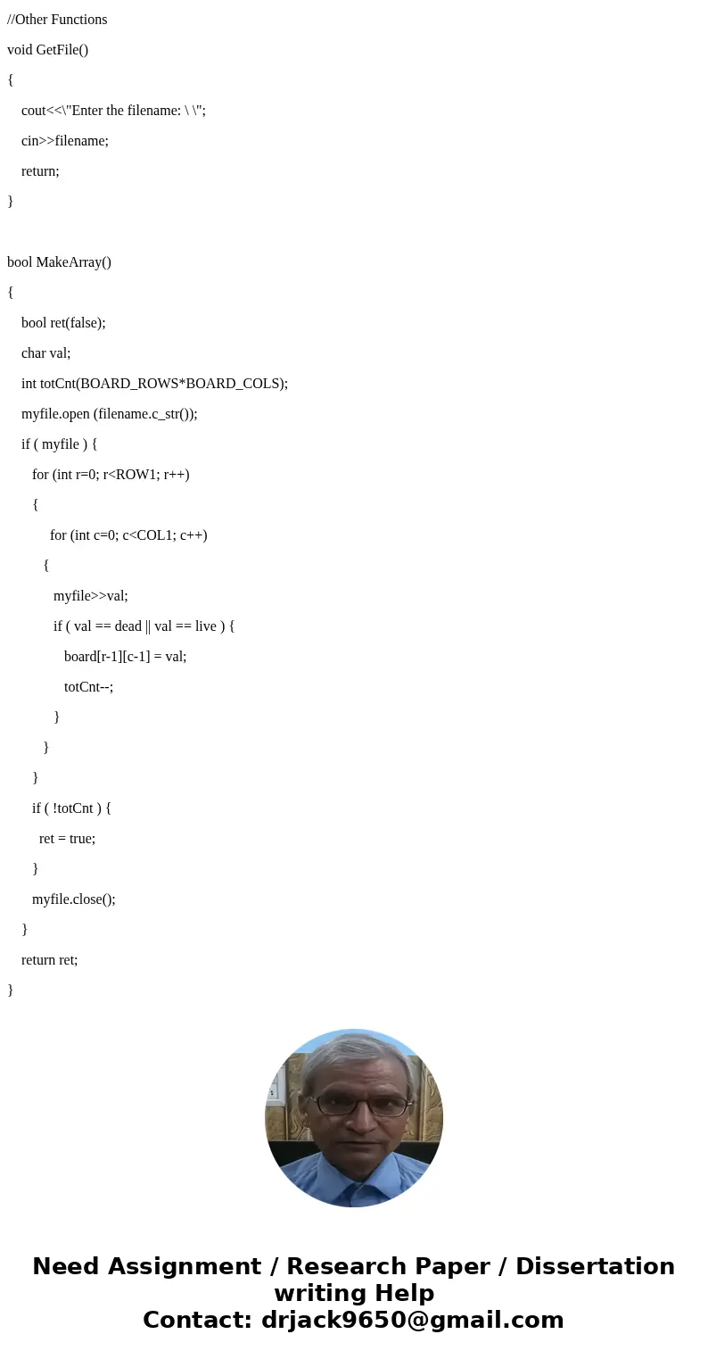 C++ GAME OF LIFE UNIQUE PROJECT HELP **WILL PAY VIA VENMO APP/PAYPALL** thank you complete the code with unique comments given The game is called Game of Life:  C++ GAME OF LIFE UNIQUE PROJECT HELP **WILL PAY VIA VENMO APP/PAYPALL** thank you complete the code with unique comments given The game is called Game of Life: