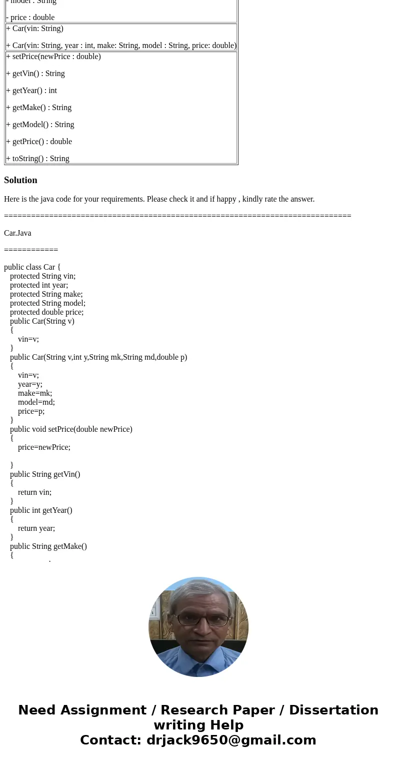 Car Dealership ArrayList Lab ( IN JAVA ) You are the new owner of Paradise Cars, a start-up car dealership. Your lot is small – it’s only large enough to hold a Car Dealership ArrayList Lab ( IN JAVA ) You are the new owner of Paradise Cars, a start-up car dealership. Your lot is small – it’s only large enough to hold a