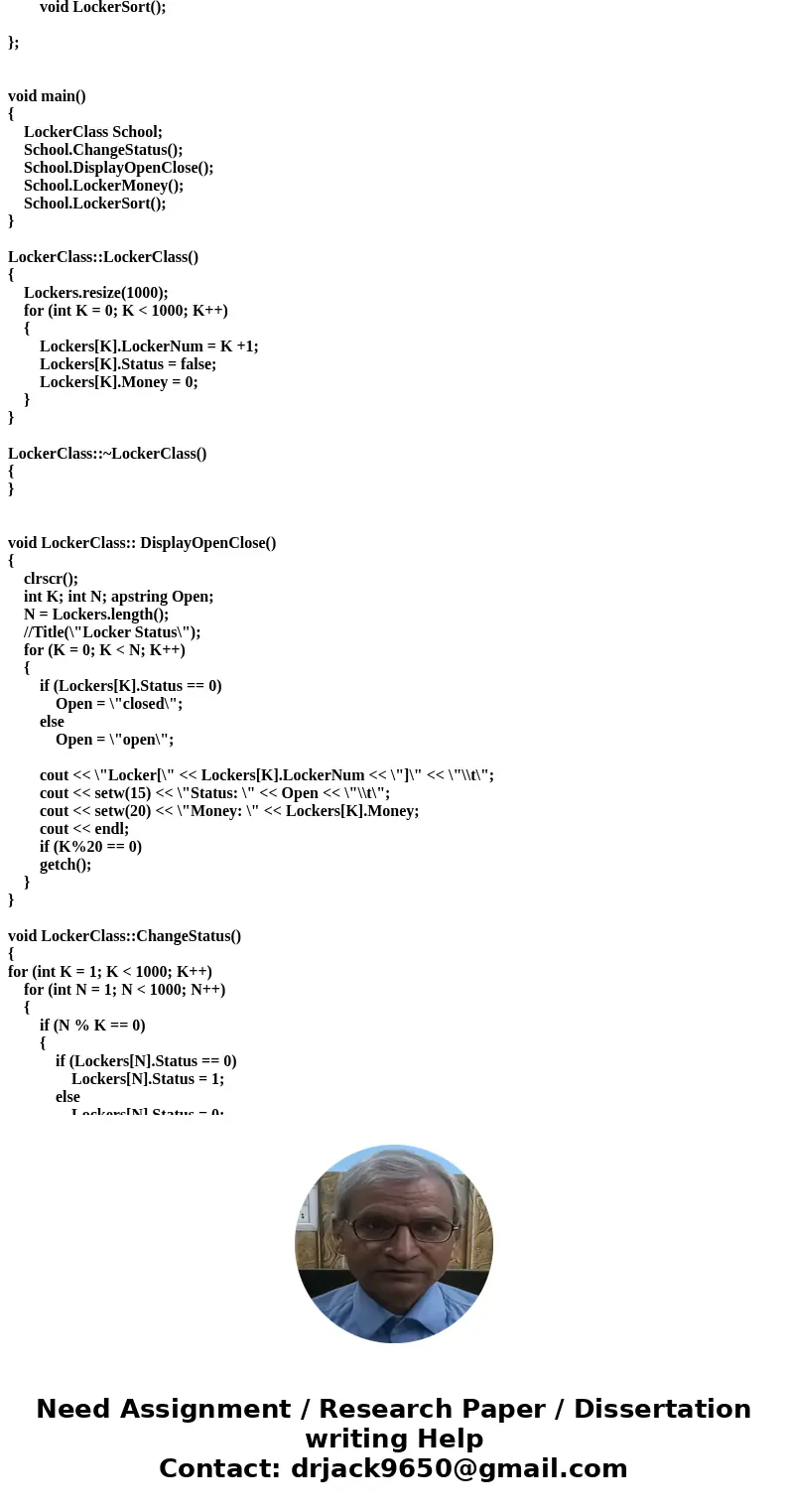 Does anyone know how to do this?! This a slightly modified version of the original Java lockers problem but uses extensive array! Thank you so much! A school ha