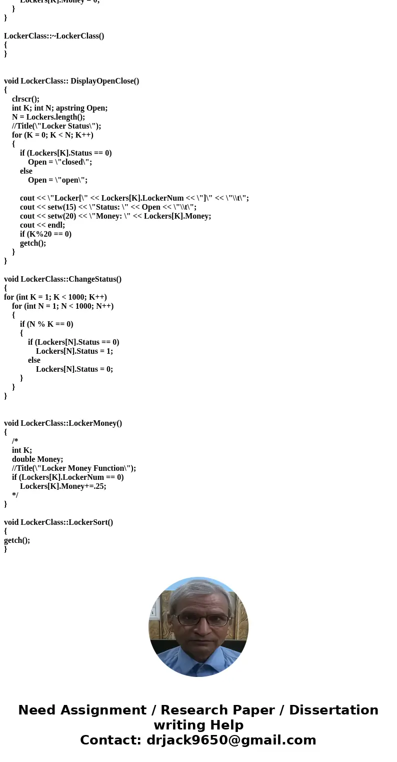 Does anyone know how to do this?! This a slightly modified version of the original Java lockers problem but uses extensive array! Thank you so much! A school ha