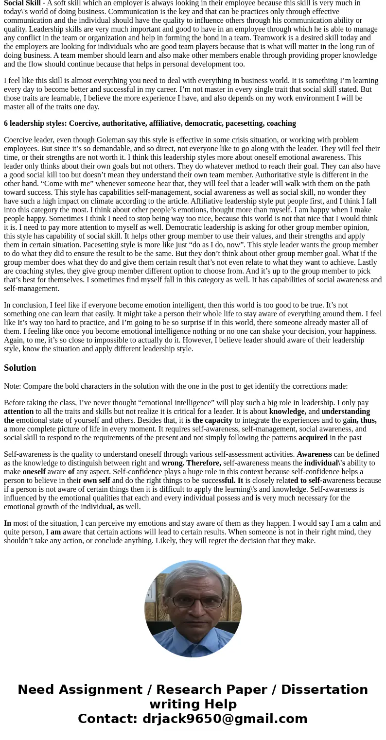 English is my second laguage. Please help check my grammar, sentence structure, punctuation, topic sentences. Please check carefully. Thank you very much! Befor