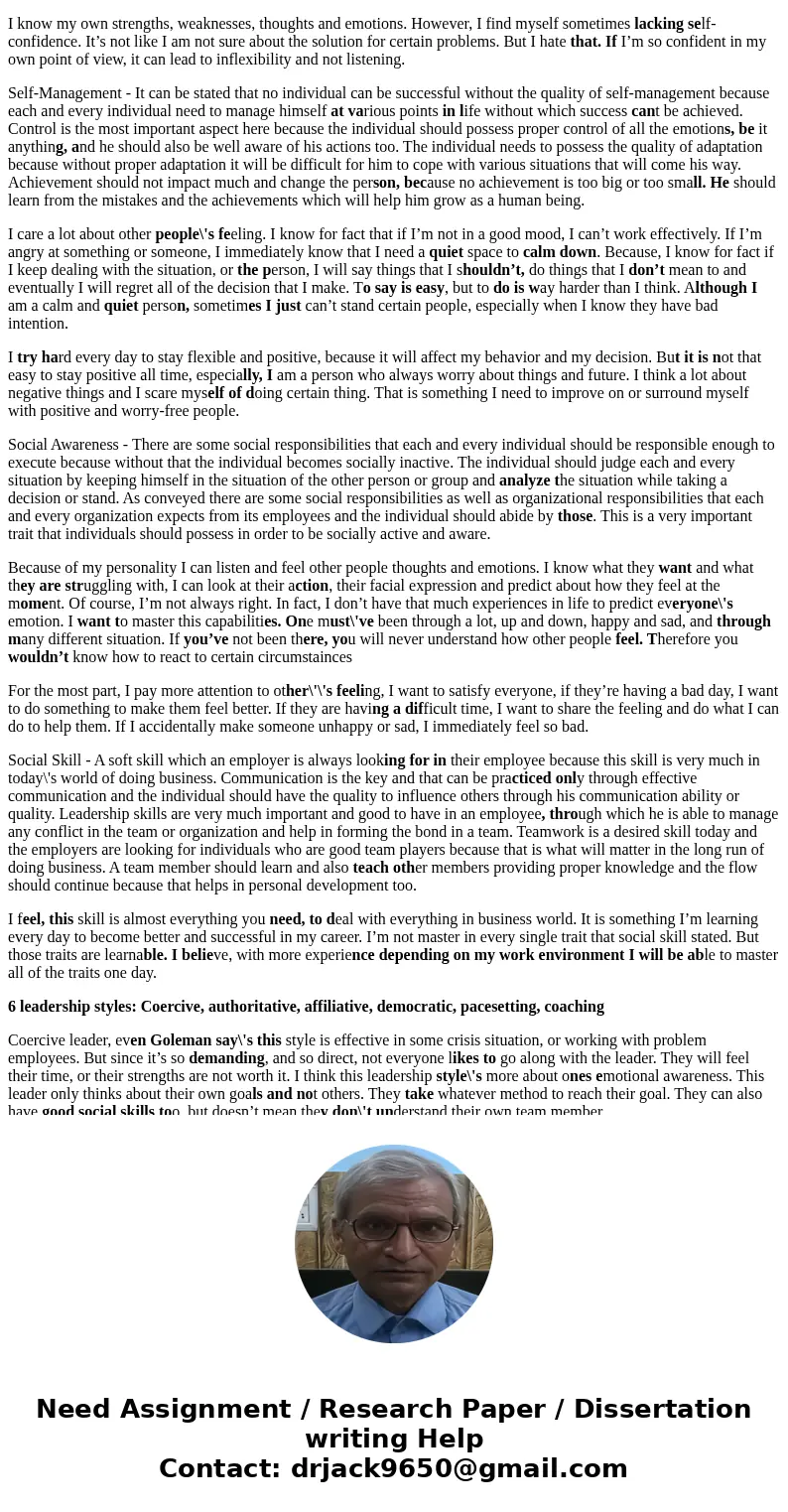 English is my second laguage. Please help check my grammar, sentence structure, punctuation, topic sentences. Please check carefully. Thank you very much! Befor
