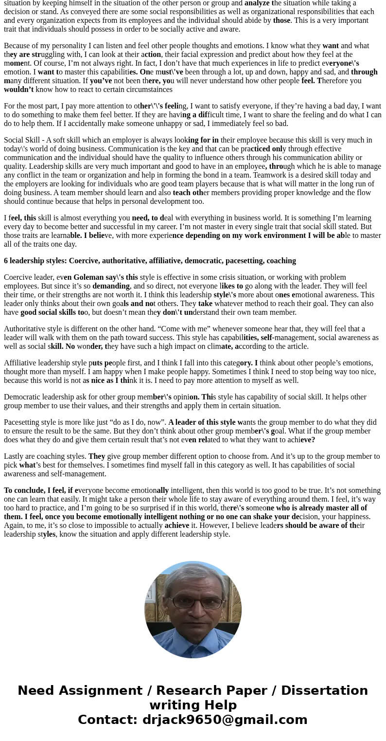 English is my second laguage. Please help check my grammar, sentence structure, punctuation, topic sentences. Please check carefully. Thank you very much! Befor
