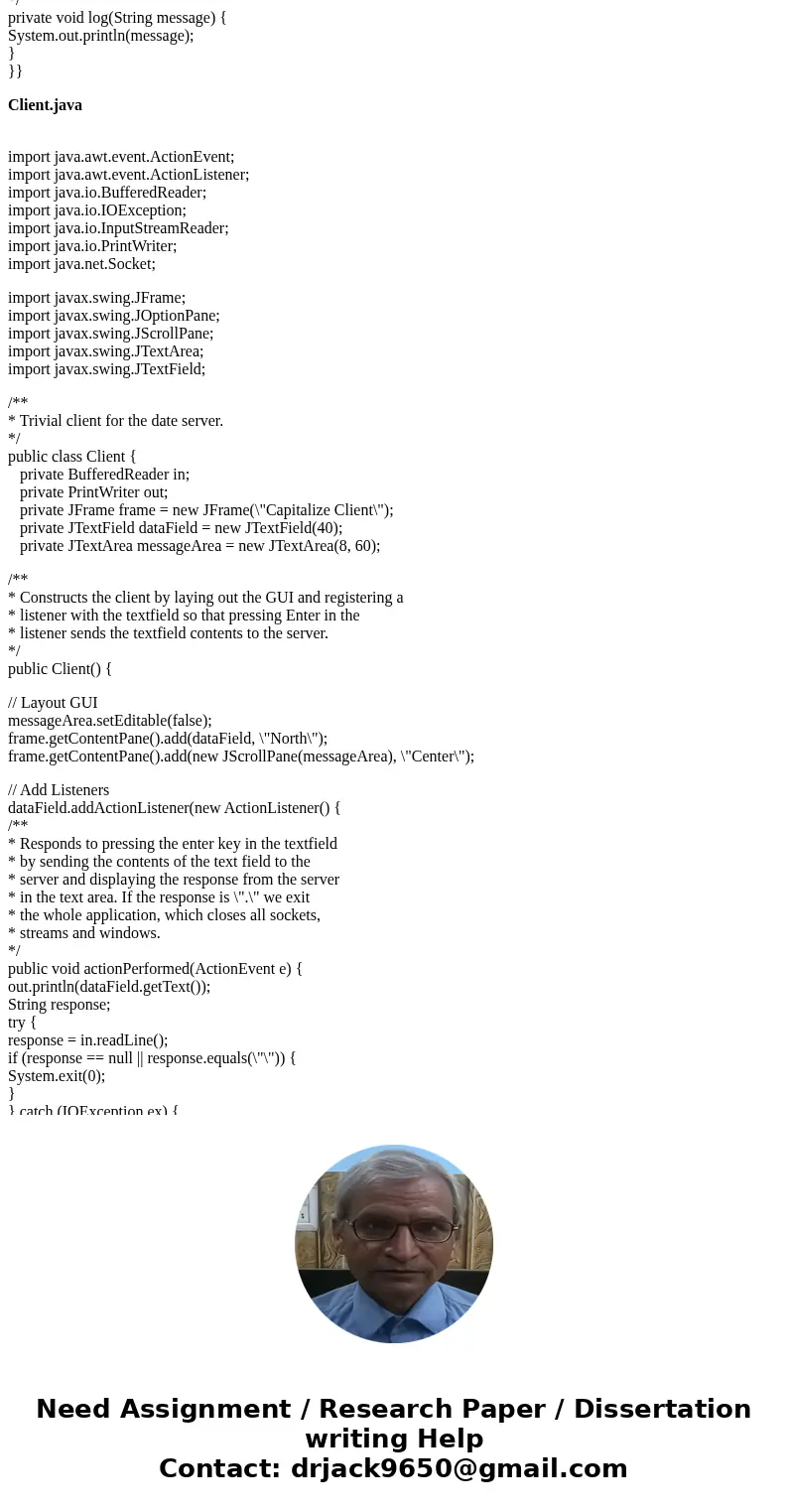 For this activity, you will submit two .java files. You will need to run two classes simultaneously for this activity. Make sure you have a compiler that is cap For this activity, you will submit two .java files. You will need to run two classes simultaneously for this activity. Make sure you have a compiler that is cap