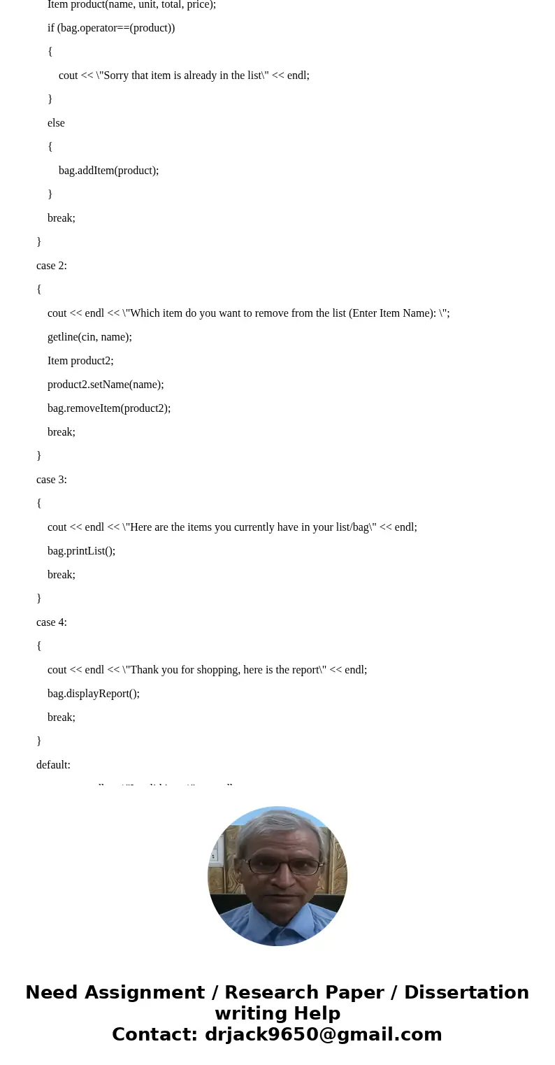 Goals Develop a class from given requirements. Implement that class using object-oriented programming techniques. Overload an operator for a class. In this proj Goals Develop a class from given requirements. Implement that class using object-oriented programming techniques. Overload an operator for a class. In this proj