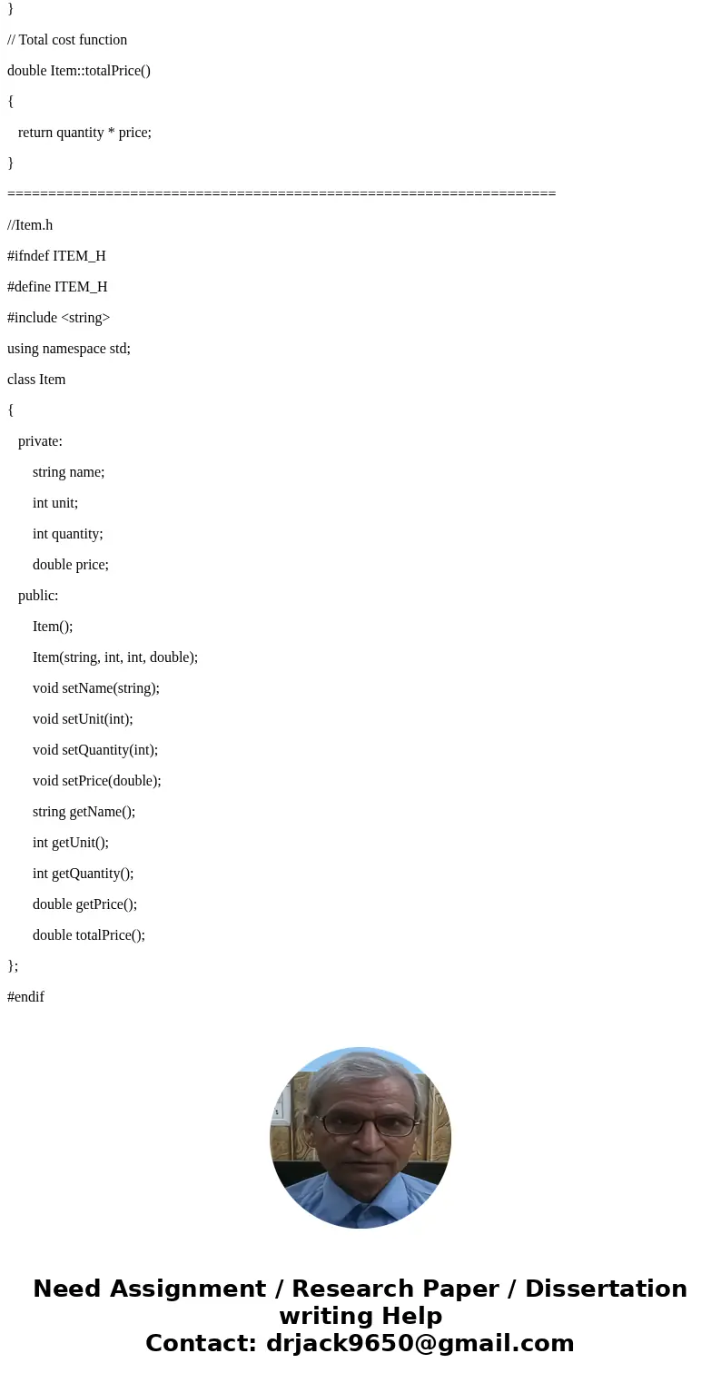 Goals Develop a class from given requirements. Implement that class using object-oriented programming techniques. Overload an operator for a class. In this proj Goals Develop a class from given requirements. Implement that class using object-oriented programming techniques. Overload an operator for a class. In this proj