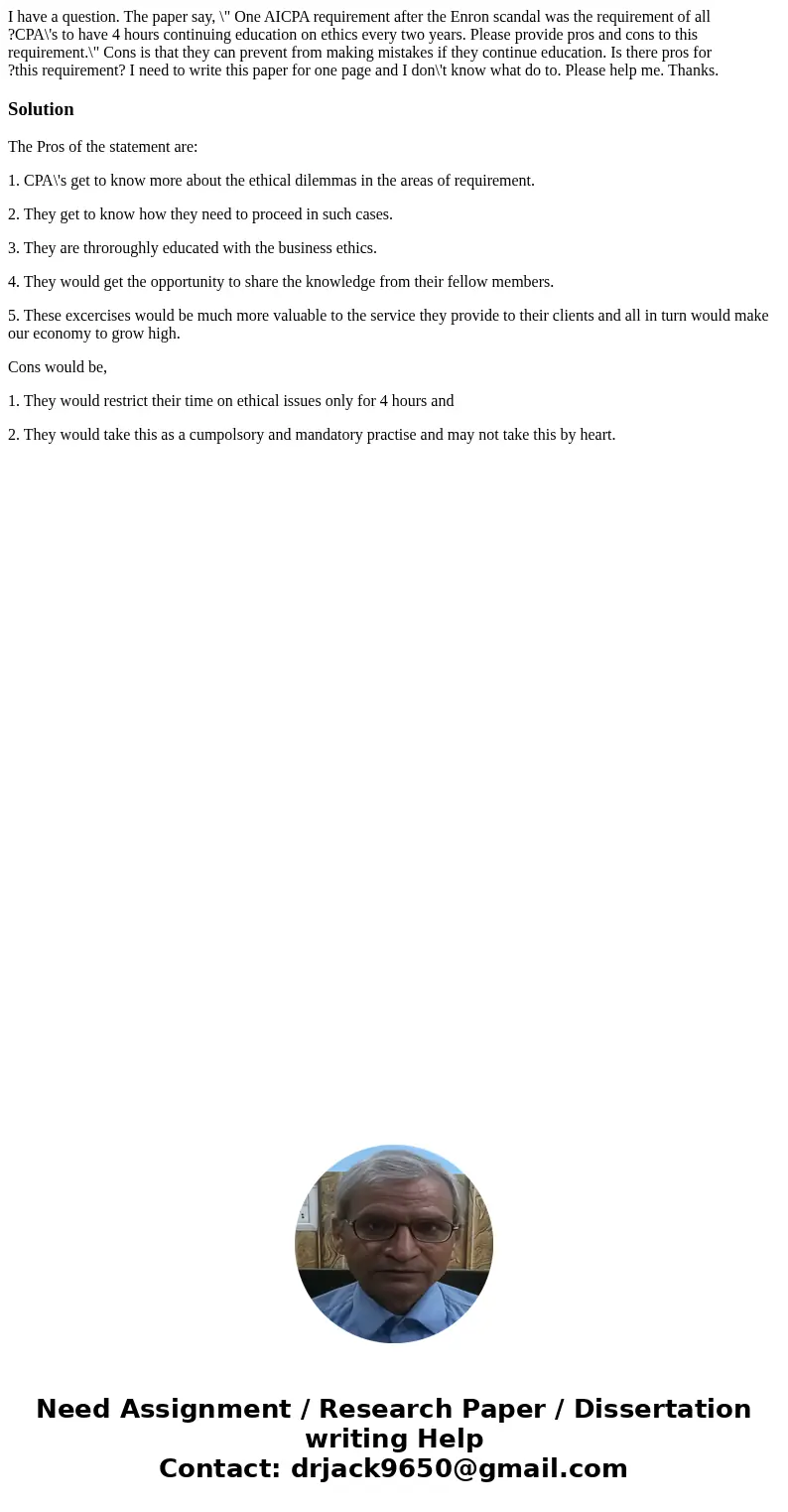I have a question. The paper say, \ I have a question. The paper say, \