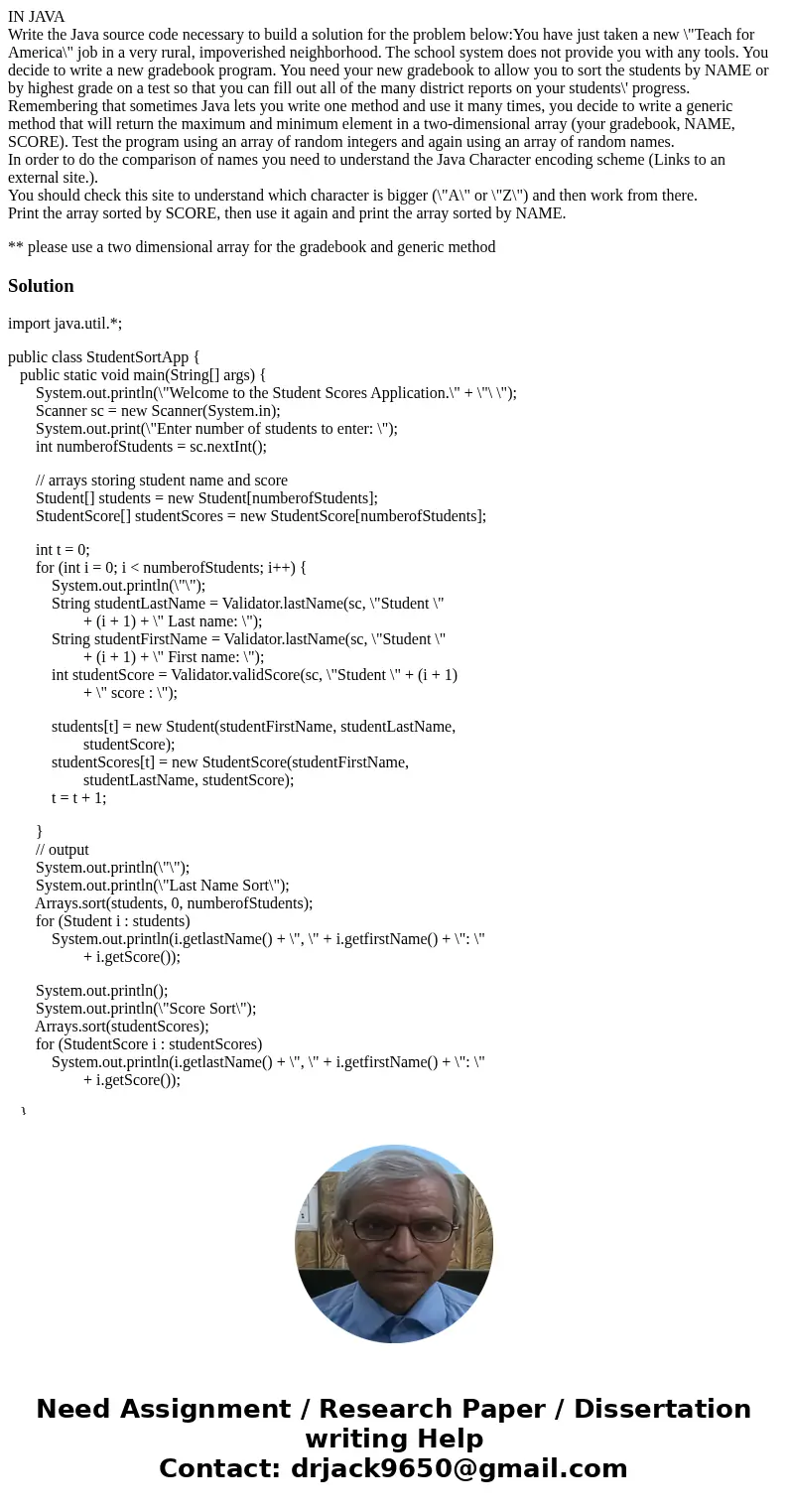 IN JAVA Write the Java source code necessary to build a solution for the problem below:You have just taken a new \ IN JAVA Write the Java source code necessary to build a solution for the problem below:You have just taken a new \