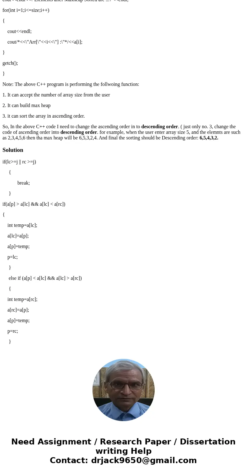 # include <iostream> # include <conio.h> #include<stdlib.h> using namespace std; int main() { //clrscr(); int a[50],size; int p,c; cout<<