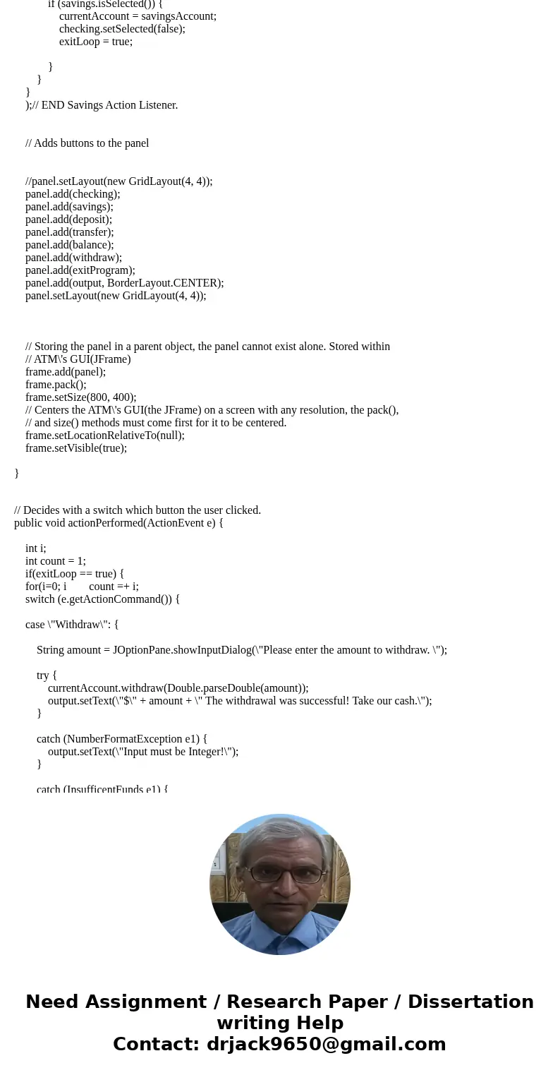 JAVA - Problem: How to click the withdraw button 3 times, and make it work on the third click? I cannot figure it out and cannot find an example. This program a JAVA - Problem: How to click the withdraw button 3 times, and make it work on the third click? I cannot figure it out and cannot find an example. This program a
