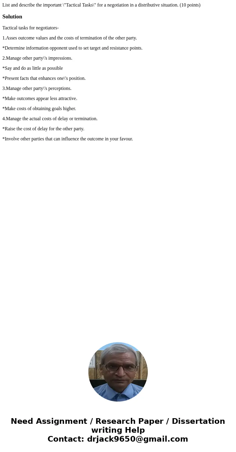 List and describe the important \ List and describe the important \