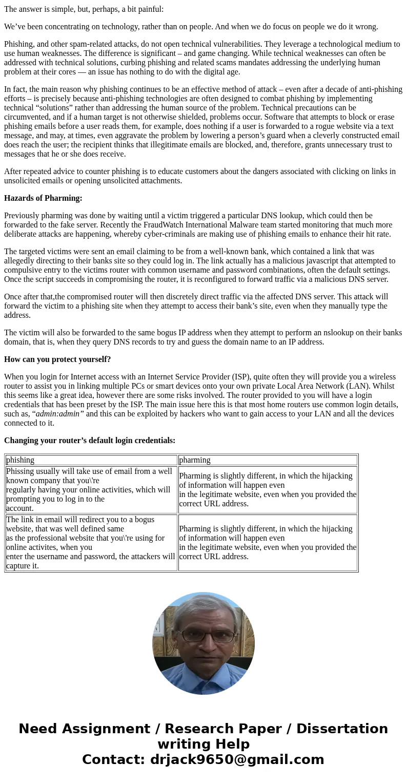 need help with a term paper 8 pages Write a term paper that discusses the risks of pharming and phishing with respect to identity theft, including spam emails c