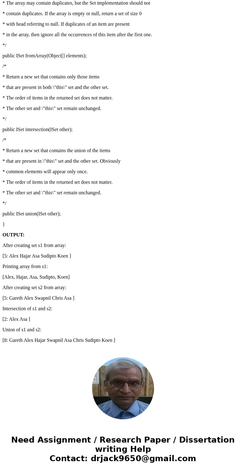 Objective: The objective of this assignment is to implement a Set as a linked list. Note that a Set does not have duplicates. ------------------------------ Tas Objective: The objective of this assignment is to implement a Set as a linked list. Note that a Set does not have duplicates. ------------------------------ Tas