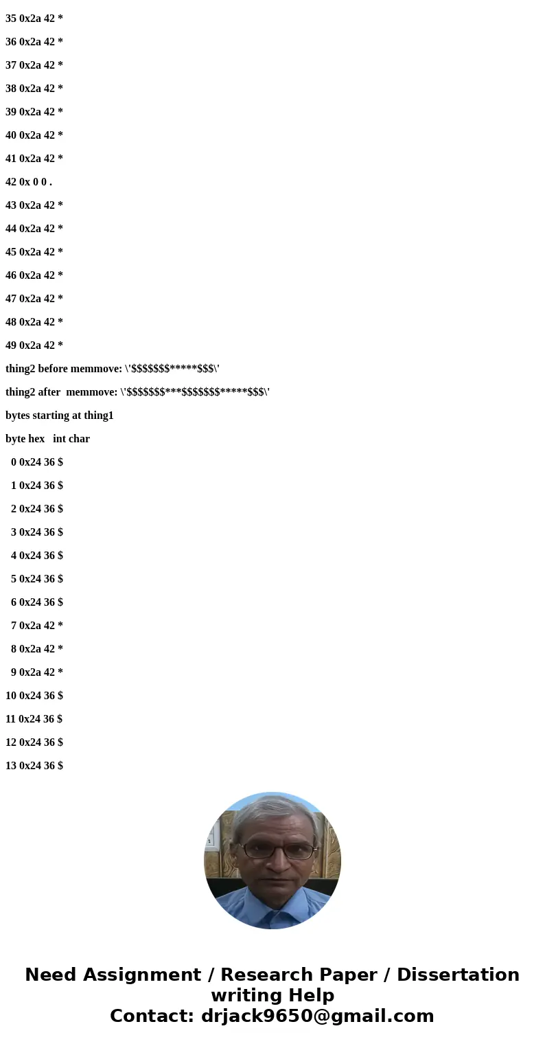 Part 3. Write a program to dynamically allocate some char buffers, use memset to fill them, and use memcpy and memmove to move the data around. I suggest you do Part 3. Write a program to dynamically allocate some char buffers, use memset to fill them, and use memcpy and memmove to move the data around. I suggest you do