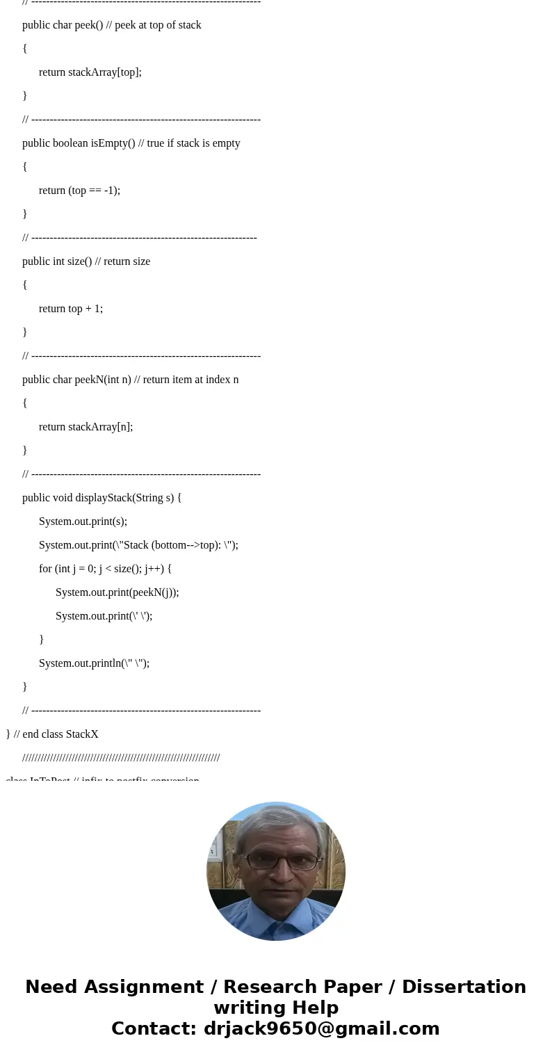 please need help with this exercise data structure: i should use the below code for infix to postfix code and i should add the bellow question to the code. so t please need help with this exercise data structure: i should use the below code for infix to postfix code and i should add the bellow question to the code. so t