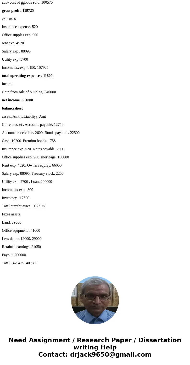 Prepare their Balance Sheet, following these guidelines ? Include separate asset and liability categories for those items that are current and non- current. Fo  Prepare their Balance Sheet, following these guidelines ? Include separate asset and liability categories for those items that are current and non- current. Fo