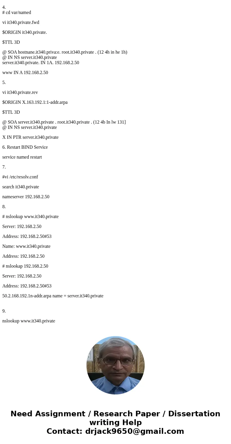 Replace the bolds with the specific information. The code does not need to be run on your end. Main conf is the code in # 3 hostname Server domain it340 FQDN se Replace the bolds with the specific information. The code does not need to be run on your end. Main conf is the code in # 3 hostname Server domain it340 FQDN se