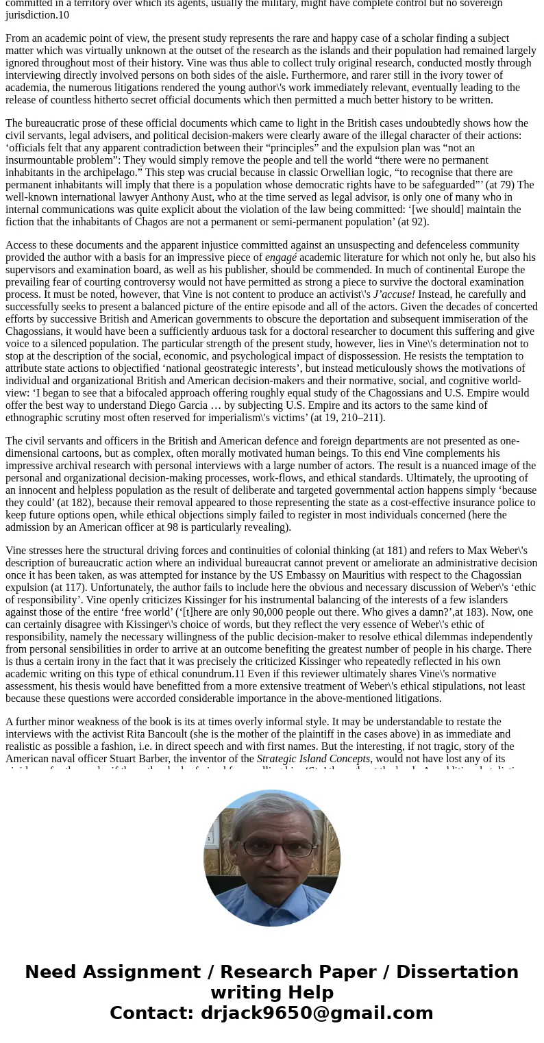 summary or book review of Island of Shame by David VineSolutionThe American military base on the island of Diego Garcia is one of the most strategically importa summary or book review of Island of Shame by David VineSolutionThe American military base on the island of Diego Garcia is one of the most strategically importa