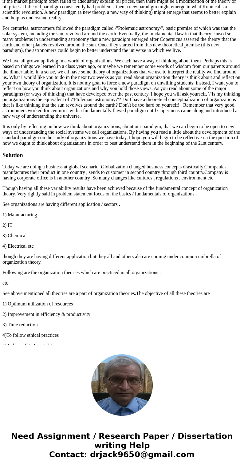 The Nature of Organization Environments. Discuss the structure of your work environment using principles and concepts from this week\'s readings. Also, consider
