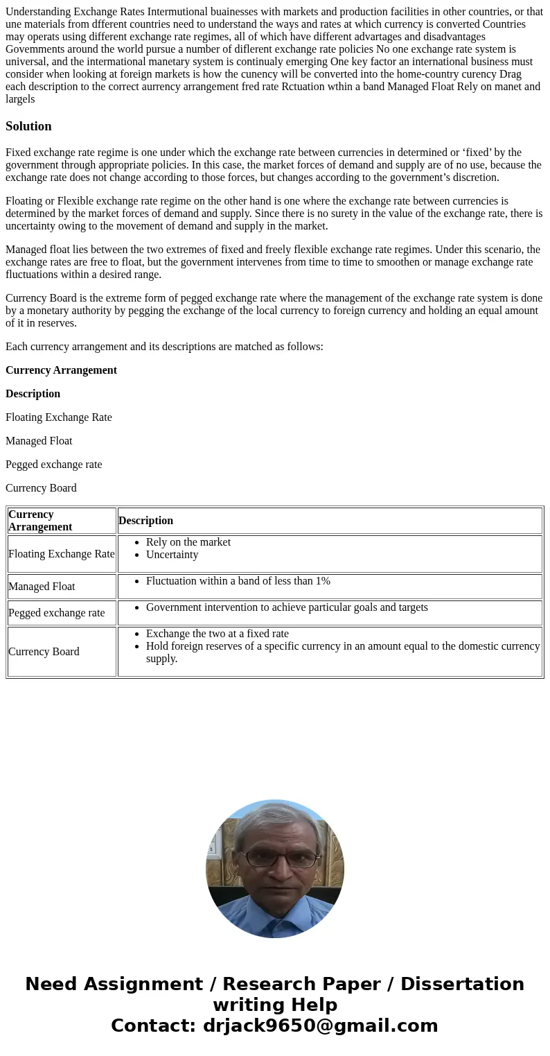  Understanding Exchange Rates Intermutional buainesses with markets and production facilities in other countries, or that une materials from dfferent countries 