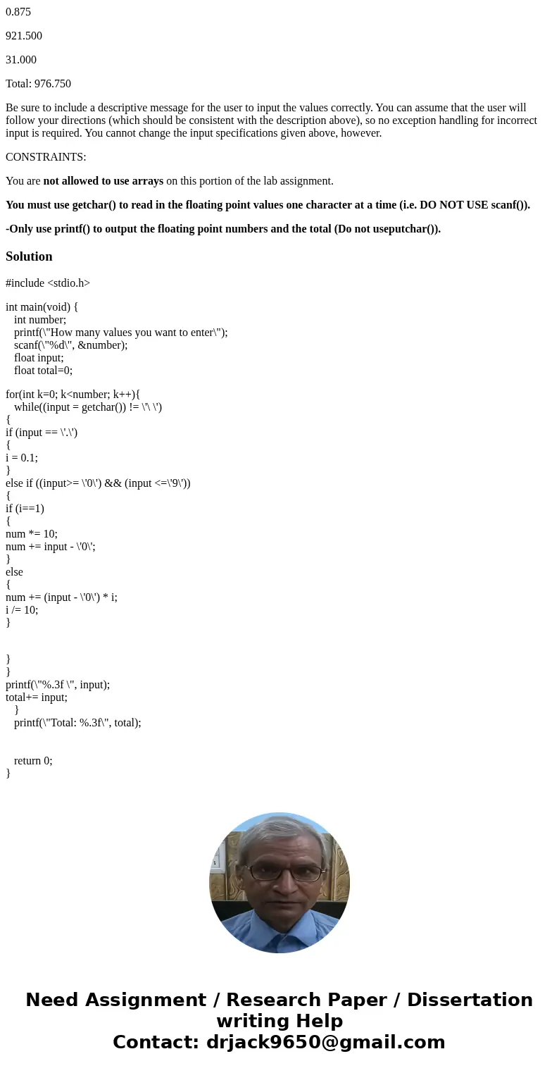 Use C language But NO Array Use Only Ttdio.h Seems hard for me .I can write with array but can\'t write without array. Write a program that reads in a series of Use C language But NO Array Use Only Ttdio.h Seems hard for me .I can write with array but can\'t write without array. Write a program that reads in a series of