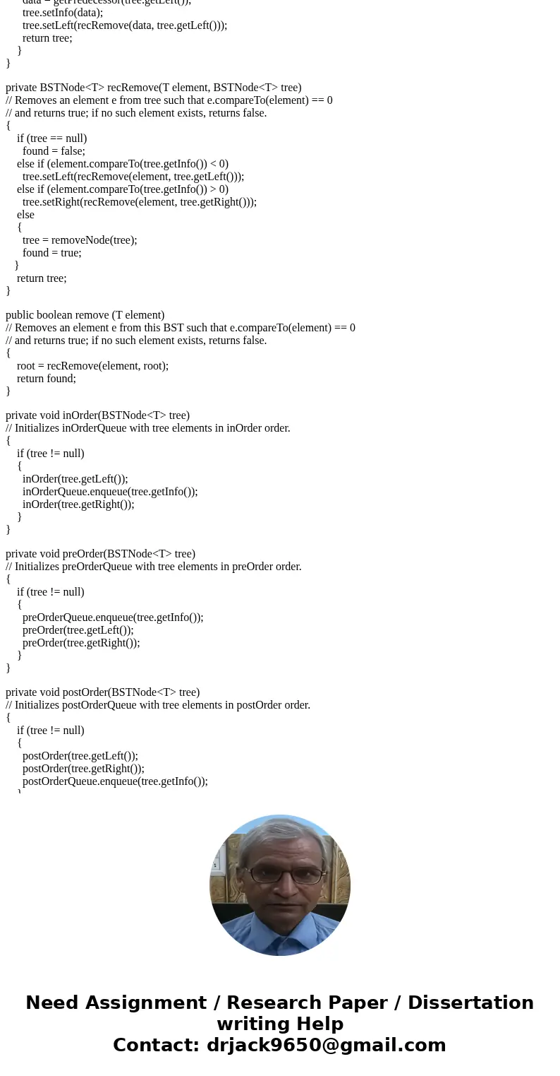 1) Extend the Binary Search Tree ADT to include a public method leafCount that returns the number of leaf nodes in the tree. 2) Extend the Binary Search Tree AD