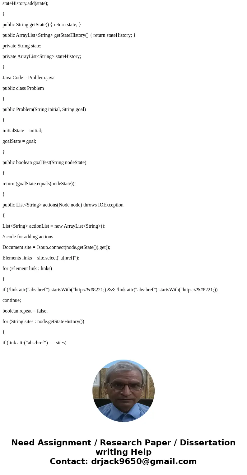 3.19 Write a program that will take as input two Web page URLs and find a path of links from one to the other. What is an appropriate search strategy? Is bidire