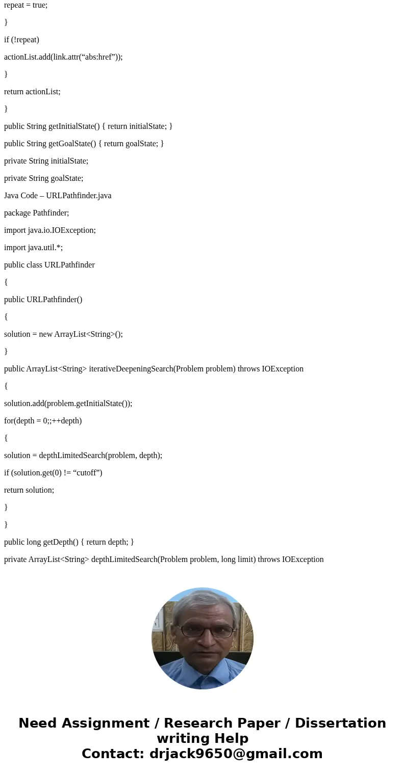 3.19 Write a program that will take as input two Web page URLs and find a path of links from one to the other. What is an appropriate search strategy? Is bidire