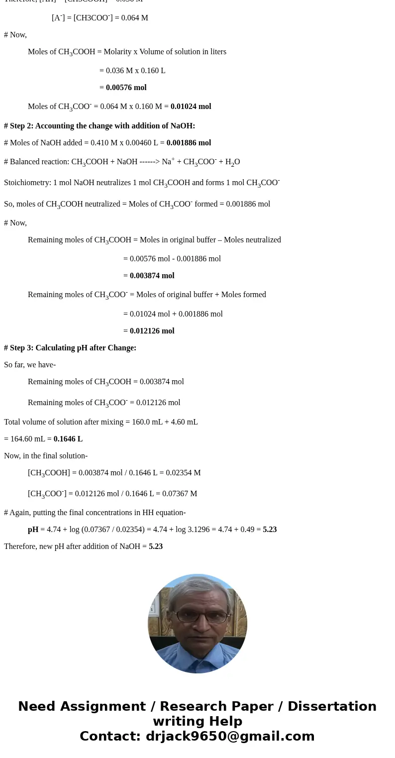 A beaker with 1.60×102 mL of an acetic acid buffer with a pH of 5.000 is sitting on a benchtop. The total molarity of acid and conjugate base in this buffer is  A beaker with 1.60×102 mL of an acetic acid buffer with a pH of 5.000 is sitting on a benchtop. The total molarity of acid and conjugate base in this buffer is