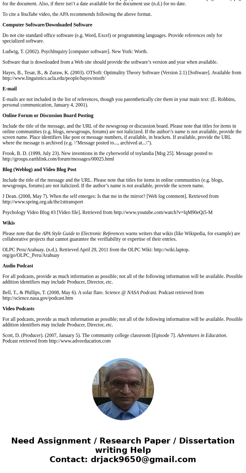 Be sure to explain and discuss any key ideas with supporting citations to the textbook and online lectures in correct APA format. Use this APA Citation Helper a Be sure to explain and discuss any key ideas with supporting citations to the textbook and online lectures in correct APA format. Use this APA Citation Helper a