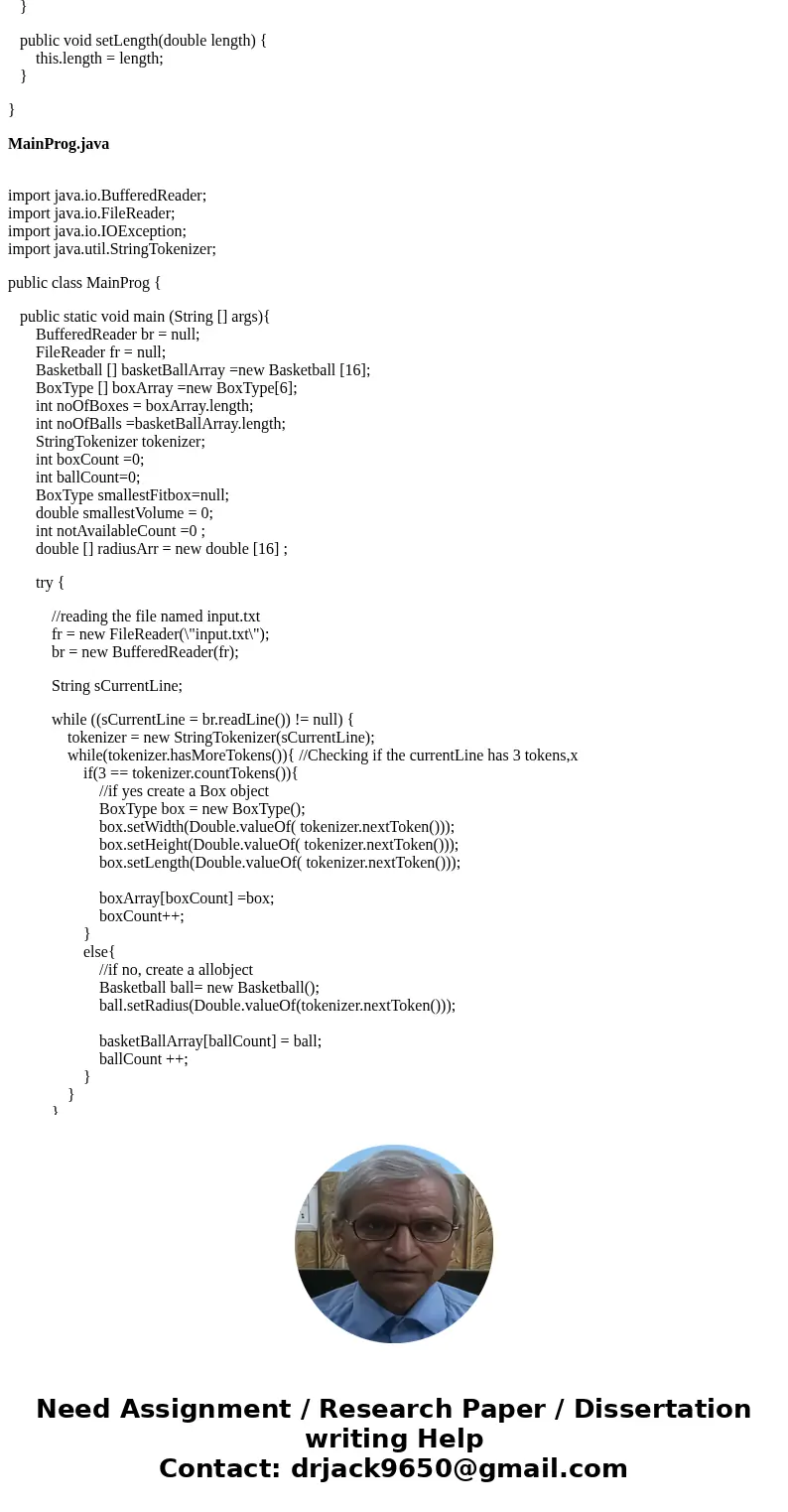 Could you please write this program using java and without the use of arraylists. create a method that reads the text file provided.Separate the lines with thre