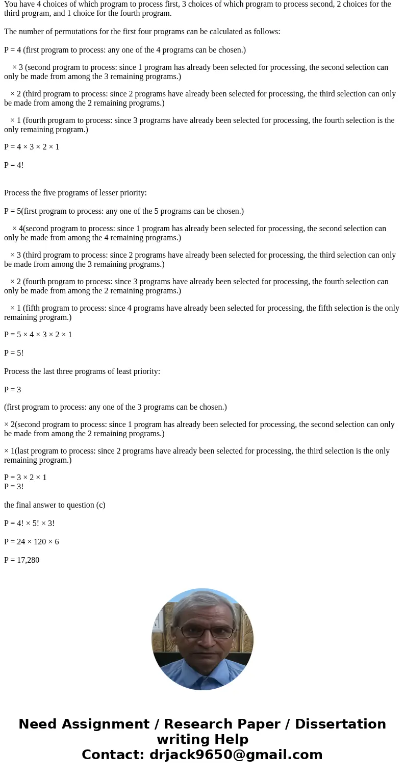 DISCRETE MATH Matt has 12 computers to process. How many ways can Matthew order the processing of these computers with: a) no restrictions? b) considers four of DISCRETE MATH Matt has 12 computers to process. How many ways can Matthew order the processing of these computers with: a) no restrictions? b) considers four of