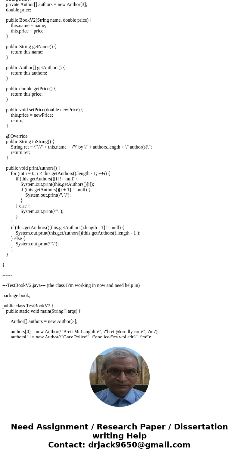 Hello. I\'ve gotten stuck on my homework. I\'m on the last part of it. I\'ll provide the directions for the section I\'m on, and the code I\'ve got up to this p