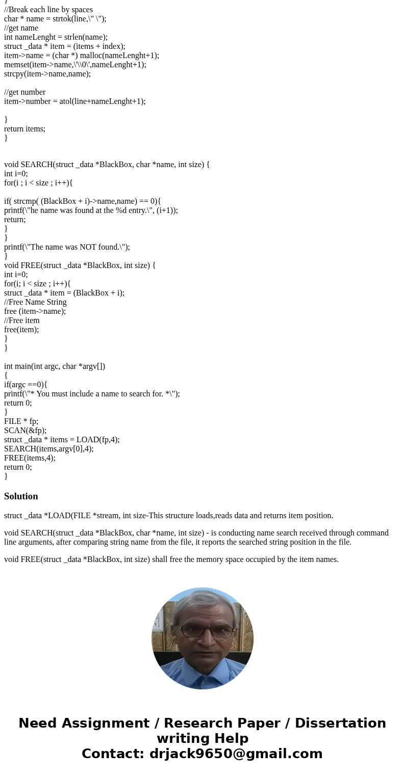 Hello, This is a C program that i just need someone to comment and explain what is happening with each funtcion so i can understand what is going on. For exampl Hello, This is a C program that i just need someone to comment and explain what is happening with each funtcion so i can understand what is going on. For exampl
