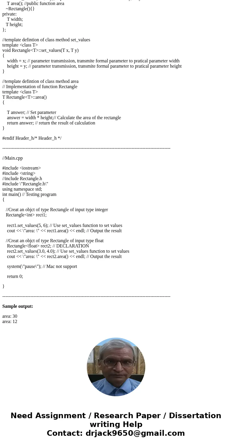 Help!!! C++ programming How to convert into template classes Test each with Implicit int, float, double, long int. Test each with explicit int, float, double, l Help!!! C++ programming How to convert into template classes Test each with Implicit int, float, double, long int. Test each with explicit int, float, double, l