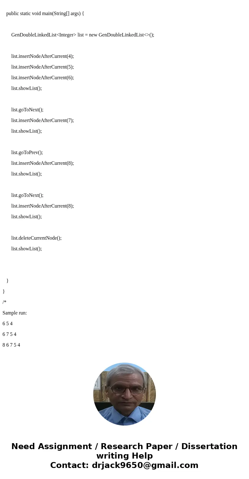 I need to create two more methods to InsertNodeAfterCurrent and DeleteNodeAfterCurrent (Hopefully I dont need more) in the code given below. Then I need a drive I need to create two more methods to InsertNodeAfterCurrent and DeleteNodeAfterCurrent (Hopefully I dont need more) in the code given below. Then I need a drive