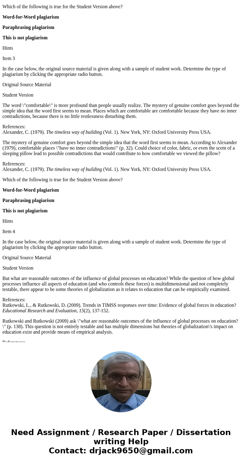 I need to get a 9/10 in order to pass this and I have 40 mins from now to submit it . Please help!!! Item 1 In the case below, the original source material is g I need to get a 9/10 in order to pass this and I have 40 mins from now to submit it . Please help!!! Item 1 In the case below, the original source material is g