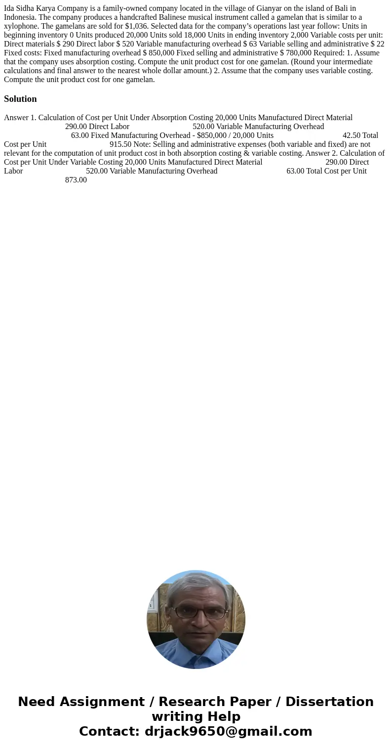 Ida Sidha Karya Company is a family-owned company located in the village of Gianyar on the island of Bali in Indonesia. The company produces a handcrafted Balin Ida Sidha Karya Company is a family-owned company located in the village of Gianyar on the island of Bali in Indonesia. The company produces a handcrafted Balin