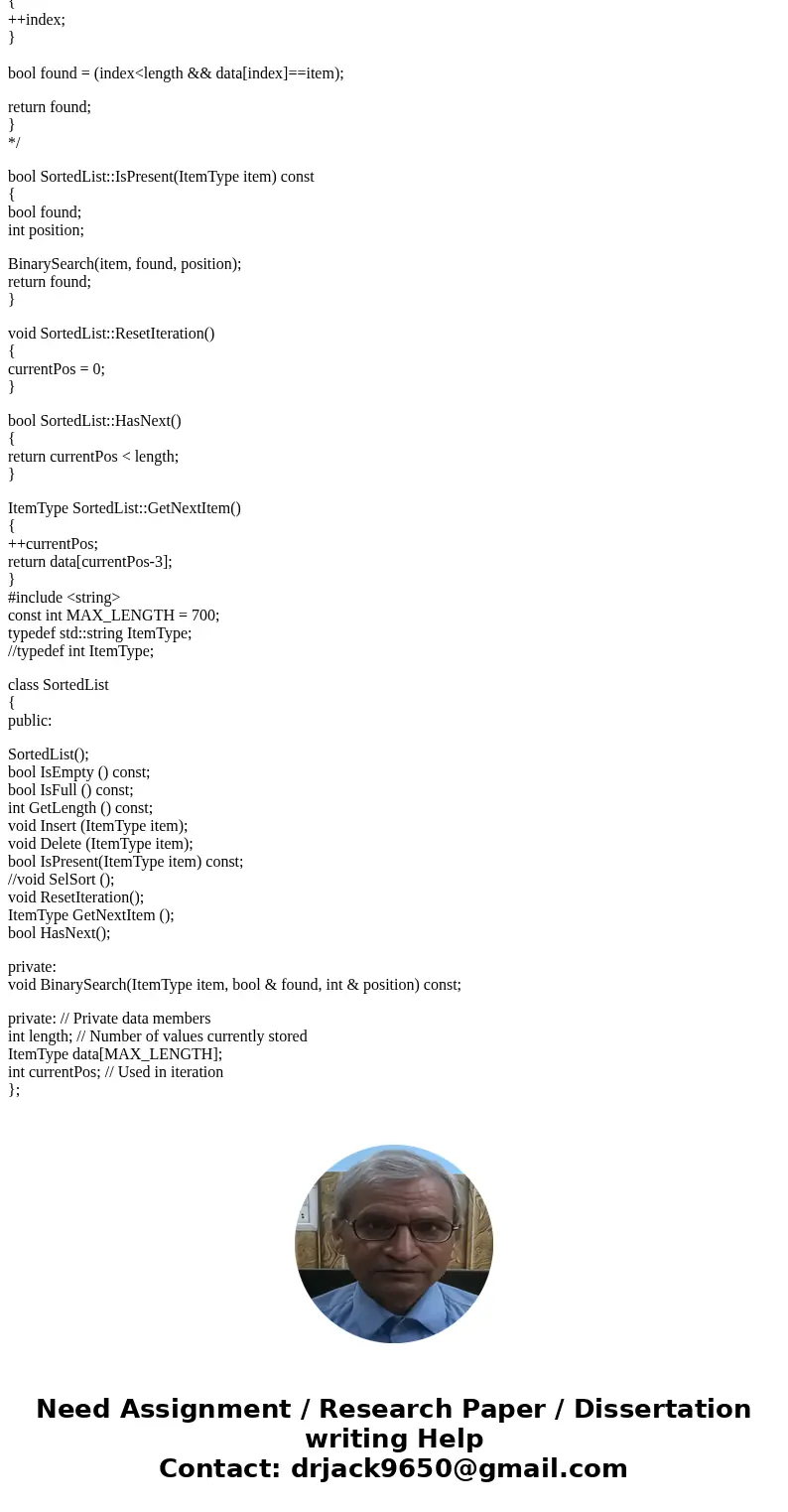 Im looking for question 5. I havvve attatched the sortedlist.h and sortedlist.cpp SOTEDLIST.CPP SORTEDLIST.H Many instructors like to see the distribution effec Im looking for question 5. I havvve attatched the sortedlist.h and sortedlist.cpp SOTEDLIST.CPP SORTEDLIST.H Many instructors like to see the distribution effec