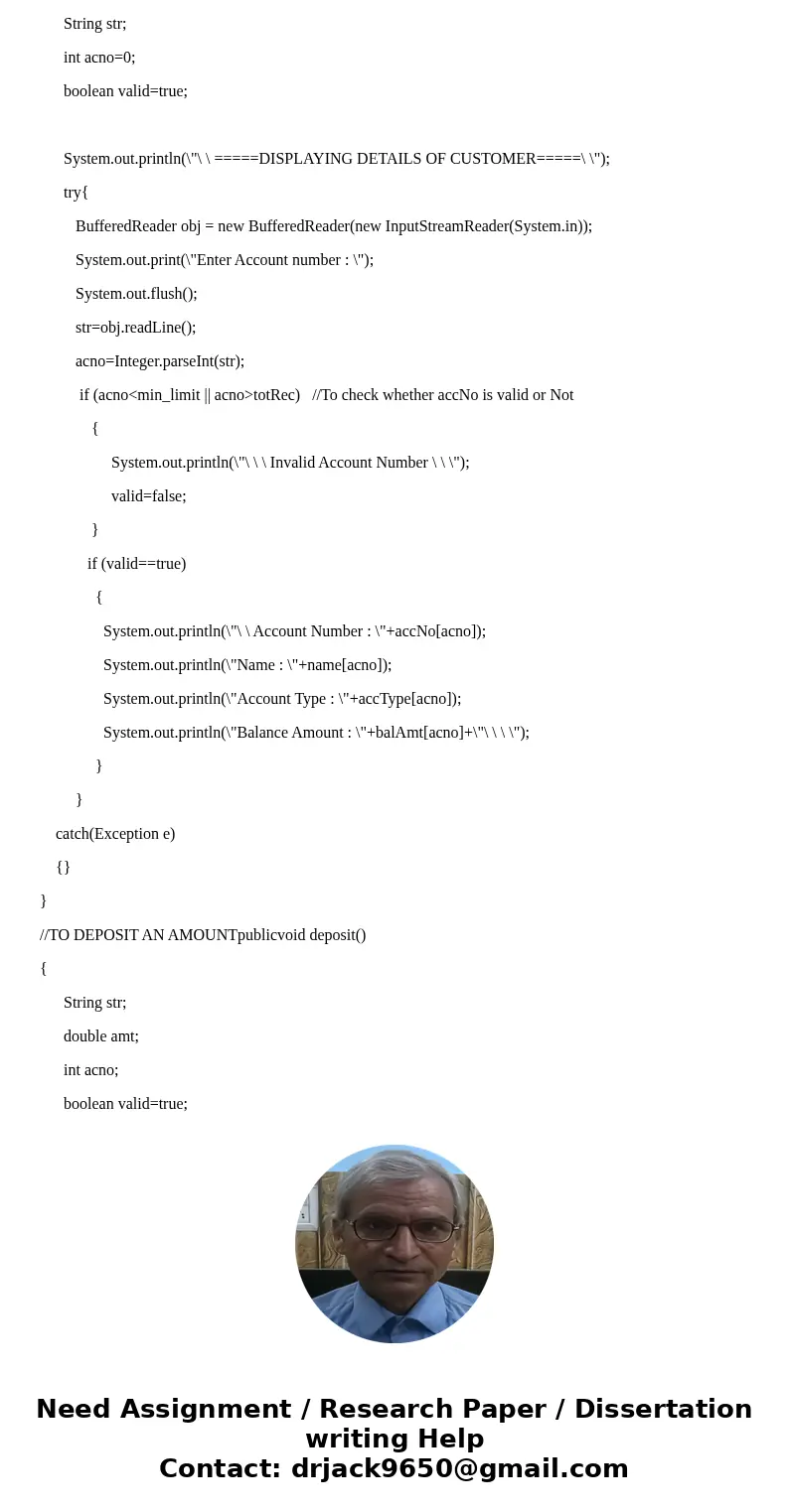 import java.util.Date; import java.util.Scanner; public class Account { protected int accountID; protected double balance; protected double annualInterestRate;  import java.util.Date; import java.util.Scanner; public class Account { protected int accountID; protected double balance; protected double annualInterestRate;