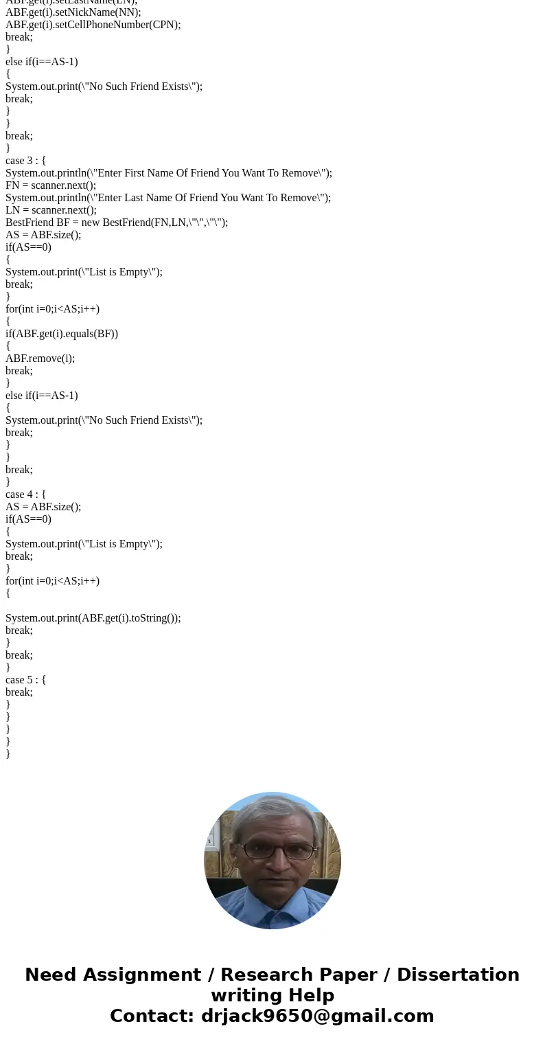 In a BestFriendSimulation driver class, define and initialize a reference variable called myBestFriends referencing an ArrayList ofBestFriend objects. Then, cre In a BestFriendSimulation driver class, define and initialize a reference variable called myBestFriends referencing an ArrayList ofBestFriend objects. Then, cre